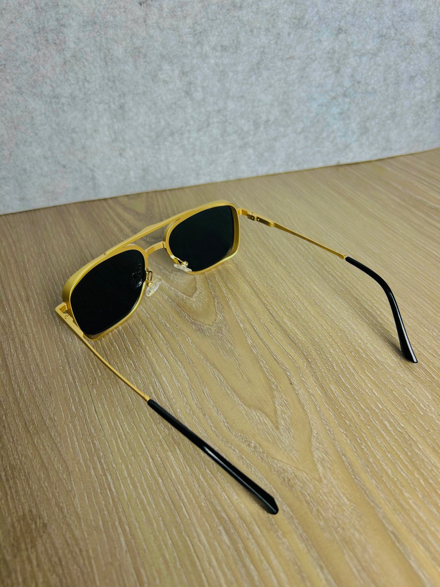 Black & Gold Frame Sunglass – Premium Edition