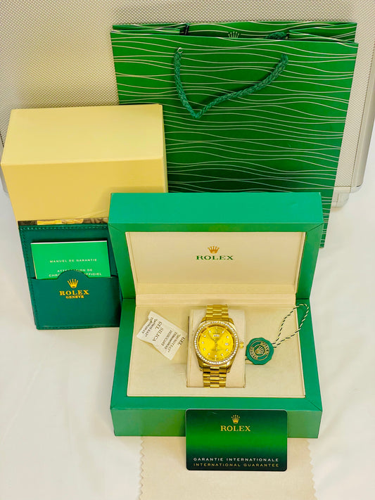 Full Gold Luxury Watch with Original Rolex Box