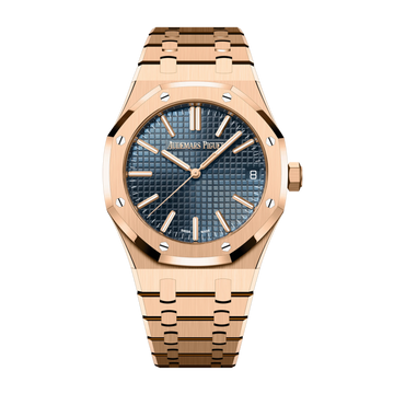 Audemars Piguet Royal Oak Selfwinding Rose Gold Blue and black Dial Automatic Watch