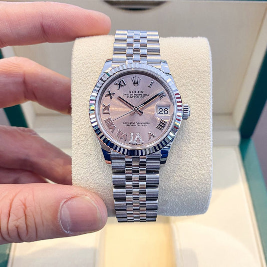 Datejust Pink Dial Roman Numerals Jubilee (1:1)