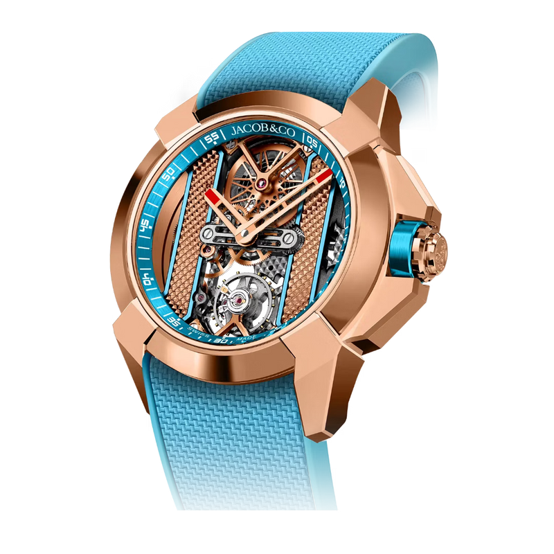 Epic X Rose Gold Light Blue Skeleton