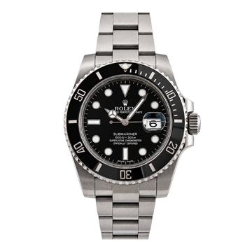 Submariner Date Black Dial Silver Stainless Steel Watch