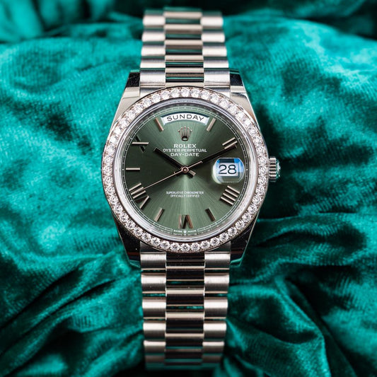 Day-Date Green Dial Diamond Bezel President (1:1)