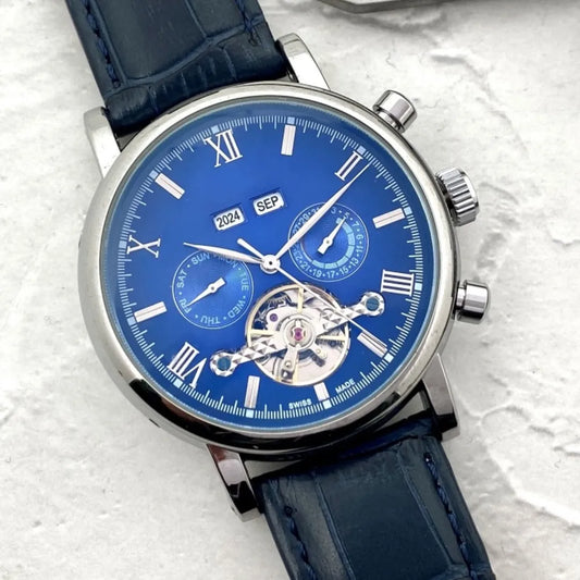 Mens Automatic Watch: Designer Mechanical Watch with Large