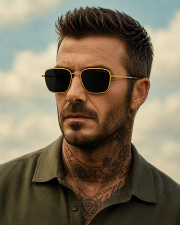 Black & Gold Frame Sunglass – Premium Edition