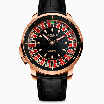 Ja & Co Swiss 1:1 Grade Rose Gold Casino Tourbillon Stone