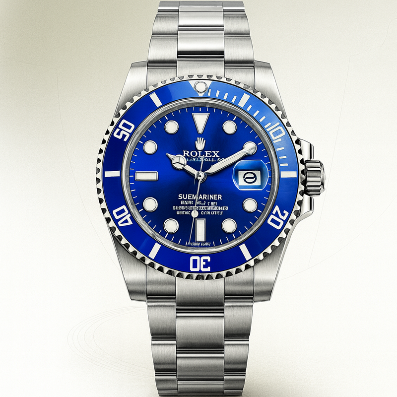 Oyster Perpetual Submariner Date with a blue dial and bezel,