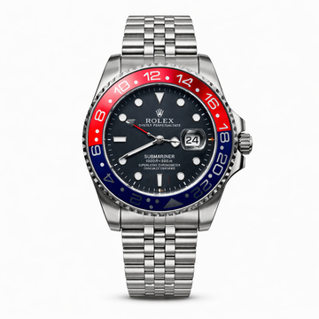 Rolex GMT-Master II watch with a black and blue