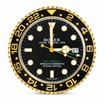 GMT-Master II Inspired Stainless Steel Wall Clock