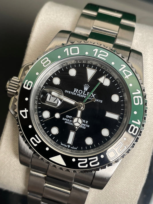 Rolex GMT-Master II – Green & Black Bezel (“Sprite”)