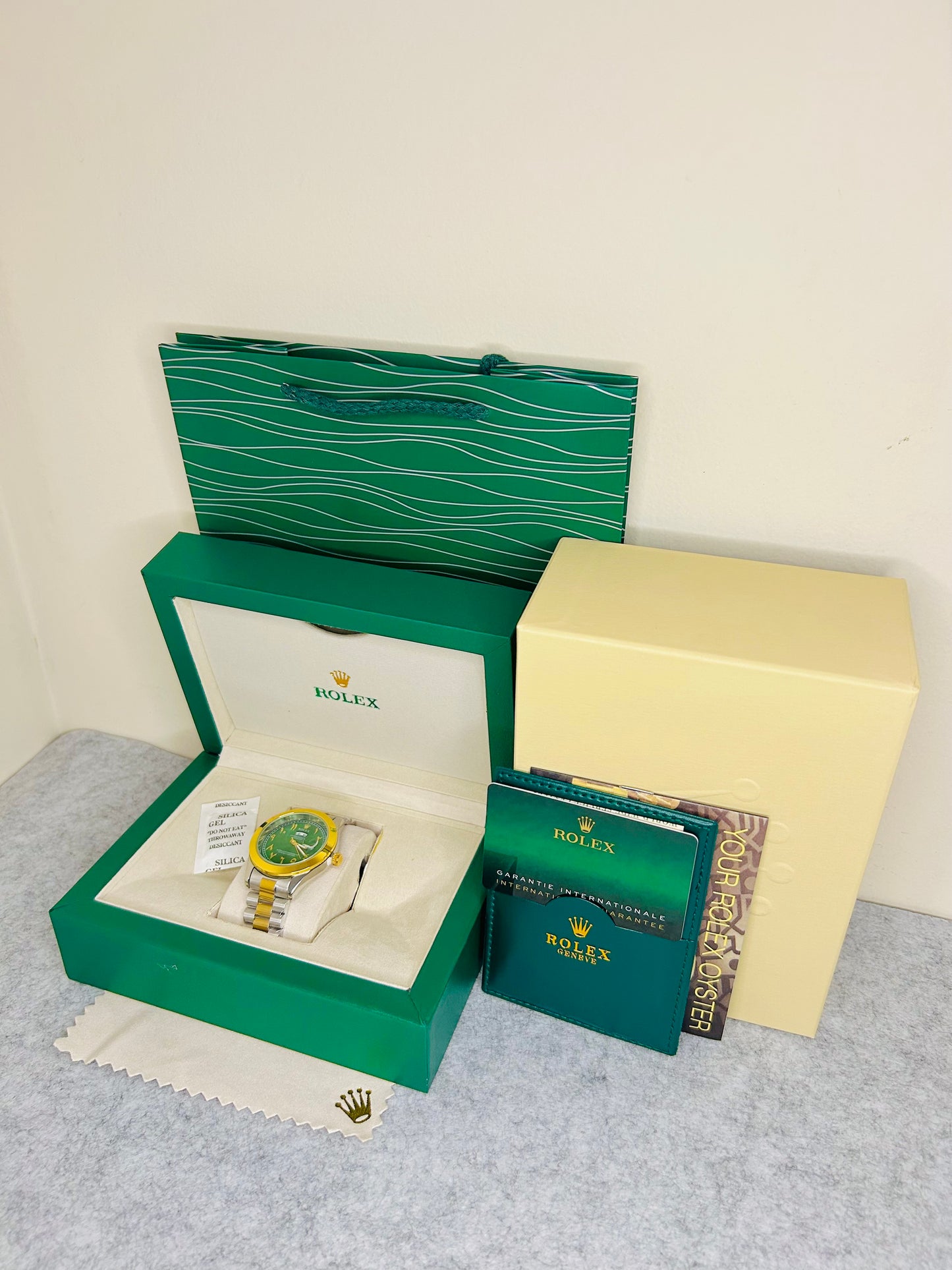 Arabi Dial Luxury Watch with Rolex Box