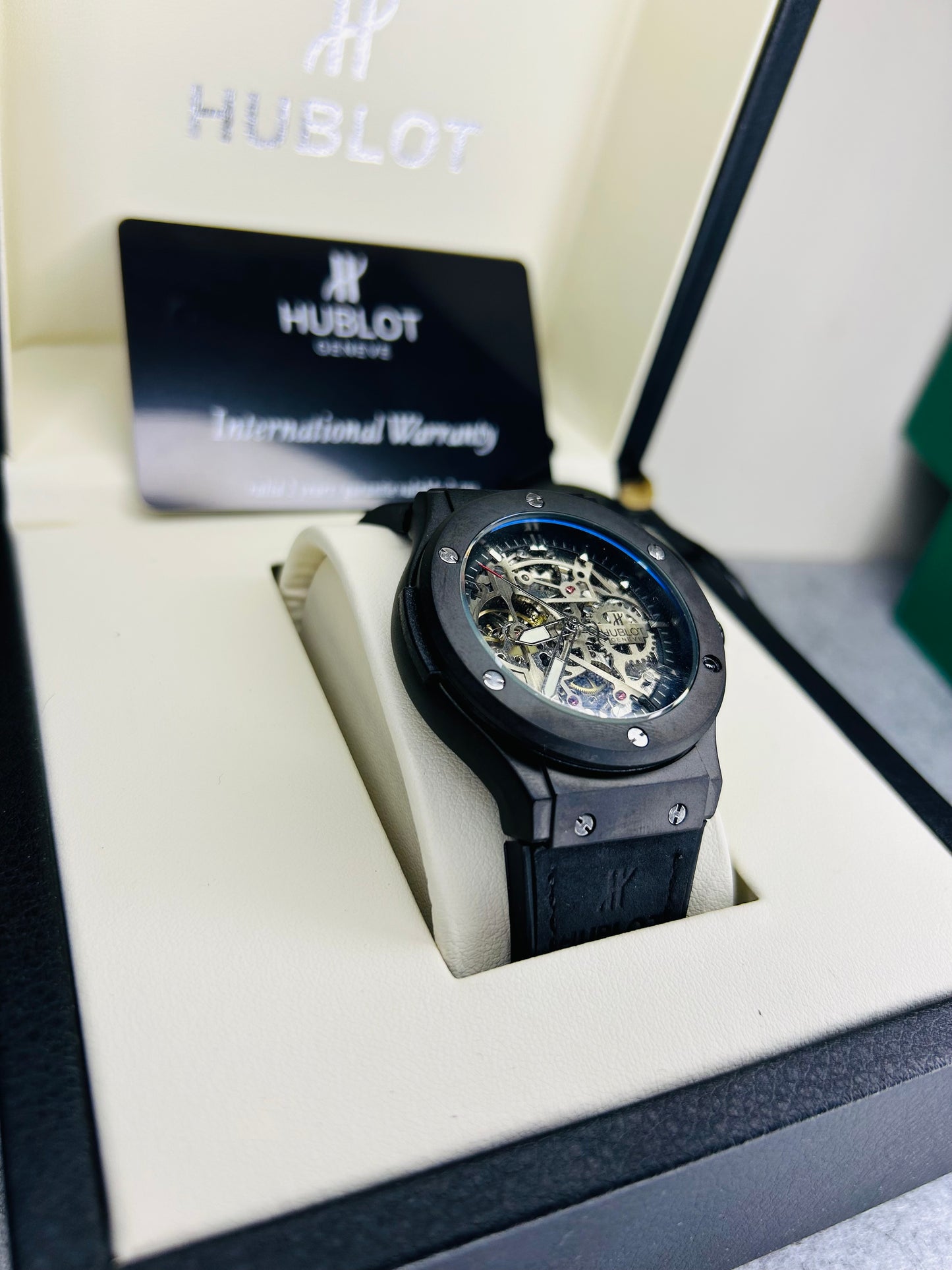 HBLT Classic Men’s Automatic Watch – Model 281H With Luxury Hublot Box