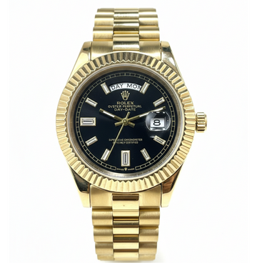 Black and gold Dial Gold Chain Luxury Watch – AA+ Grade with Original Box