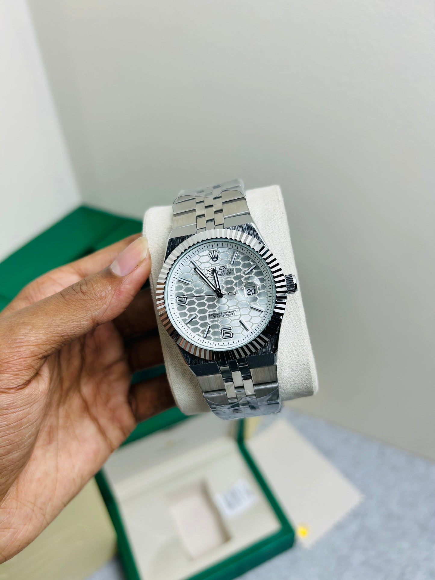 AA Geriat Premium Watch — Blue & Silver Edition