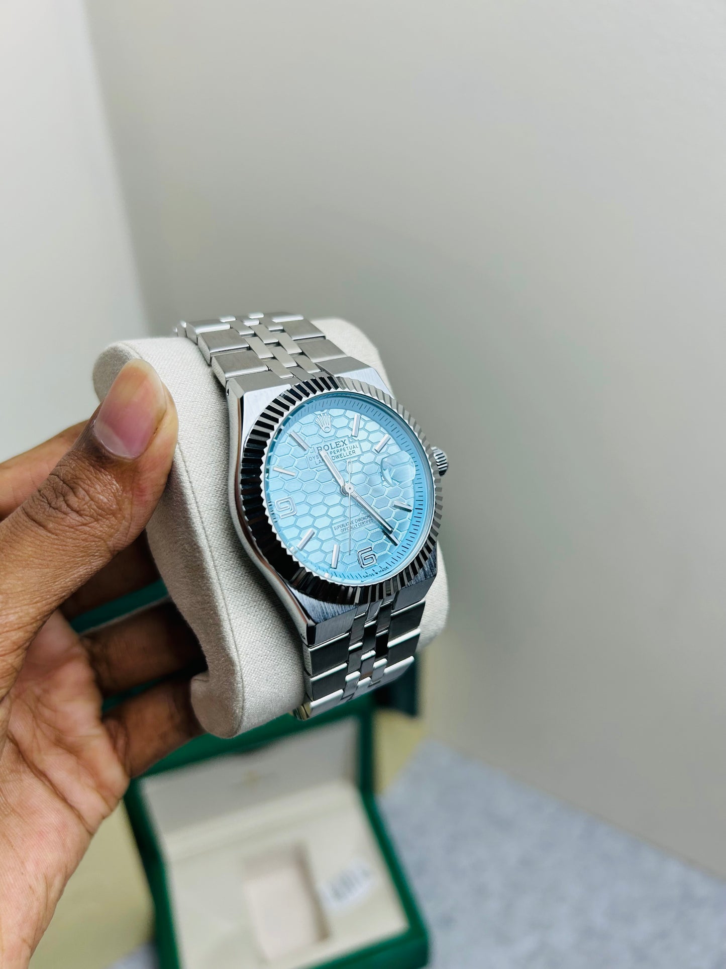 AA Geriat Premium Watch — Blue & Silver Edition