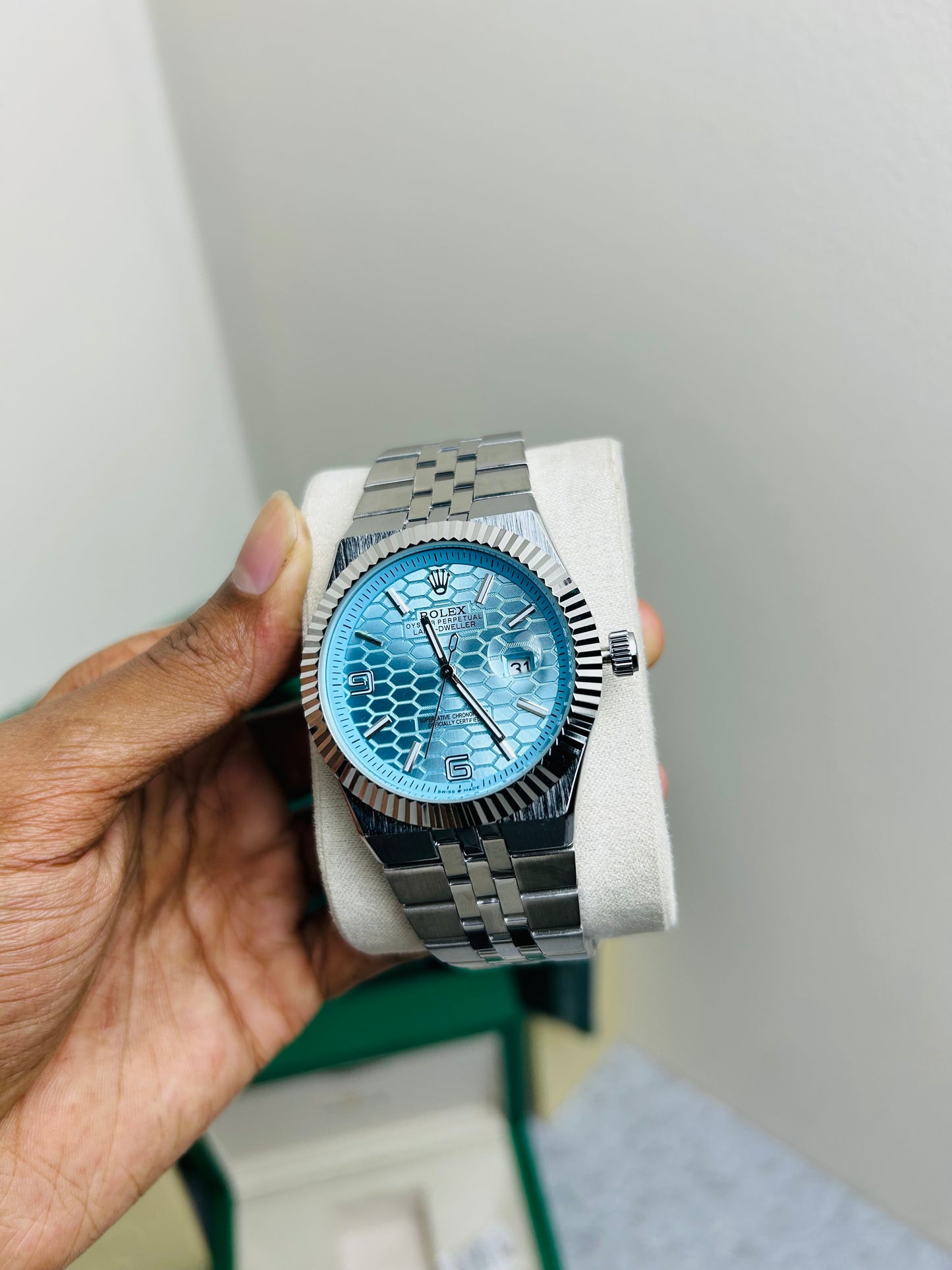 AA Geriat Premium Watch — Blue & Silver Edition