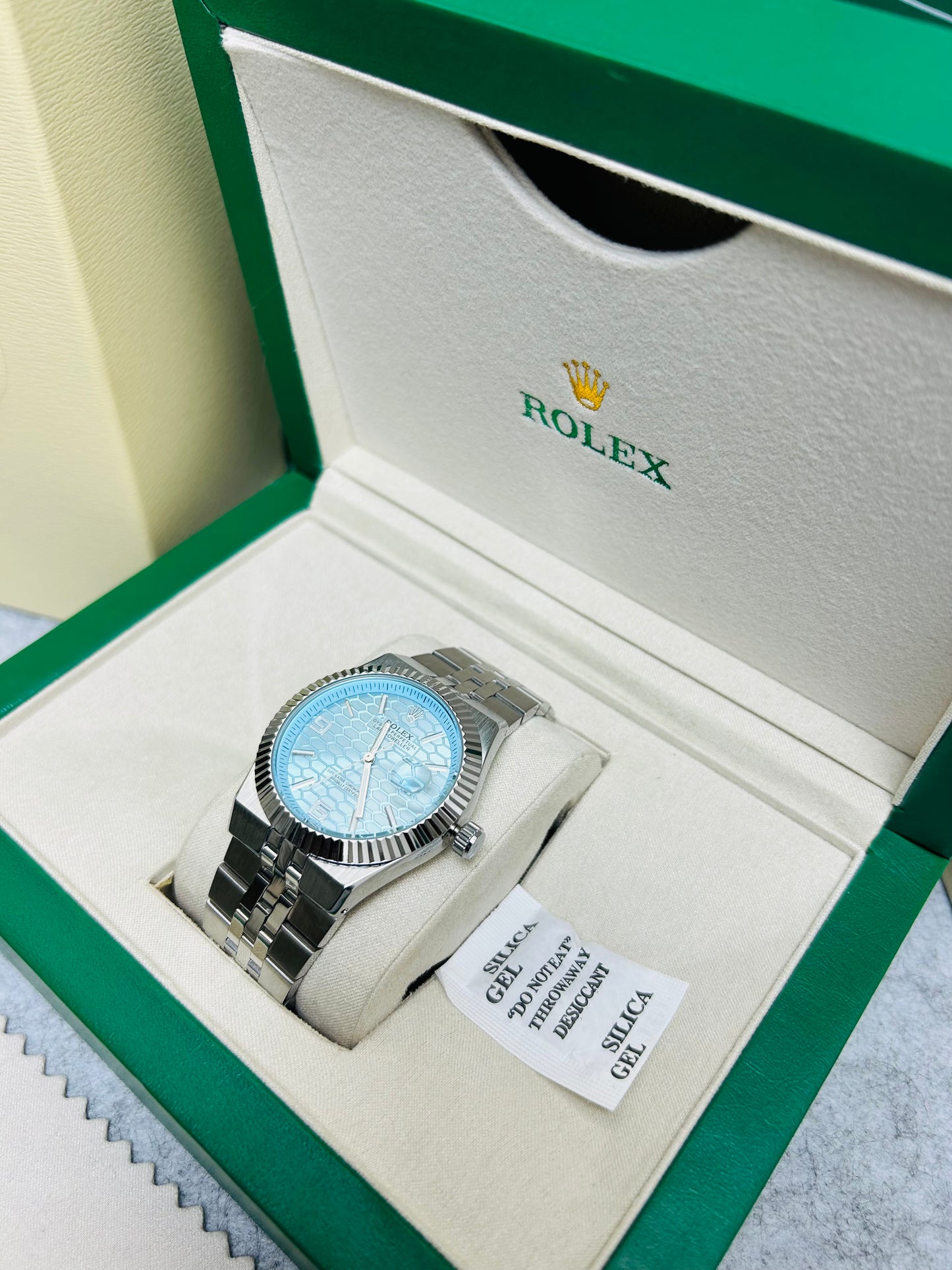 AA Geriat Premium Watch — Blue & Silver Edition