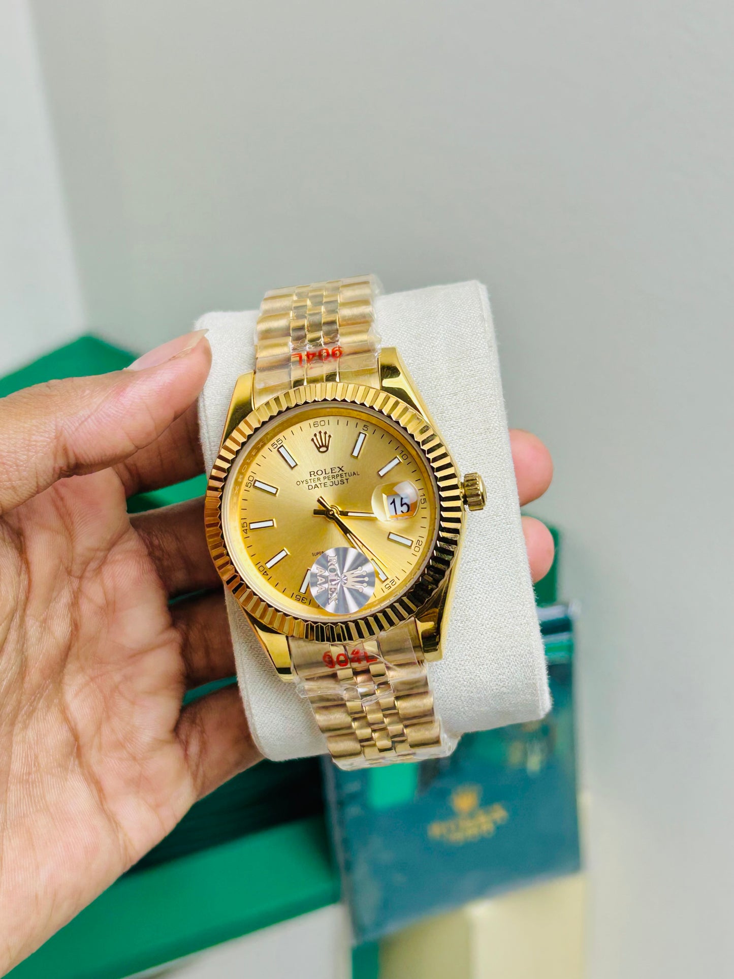 Europe Geriat Full Gold Luxury Automatic Watch