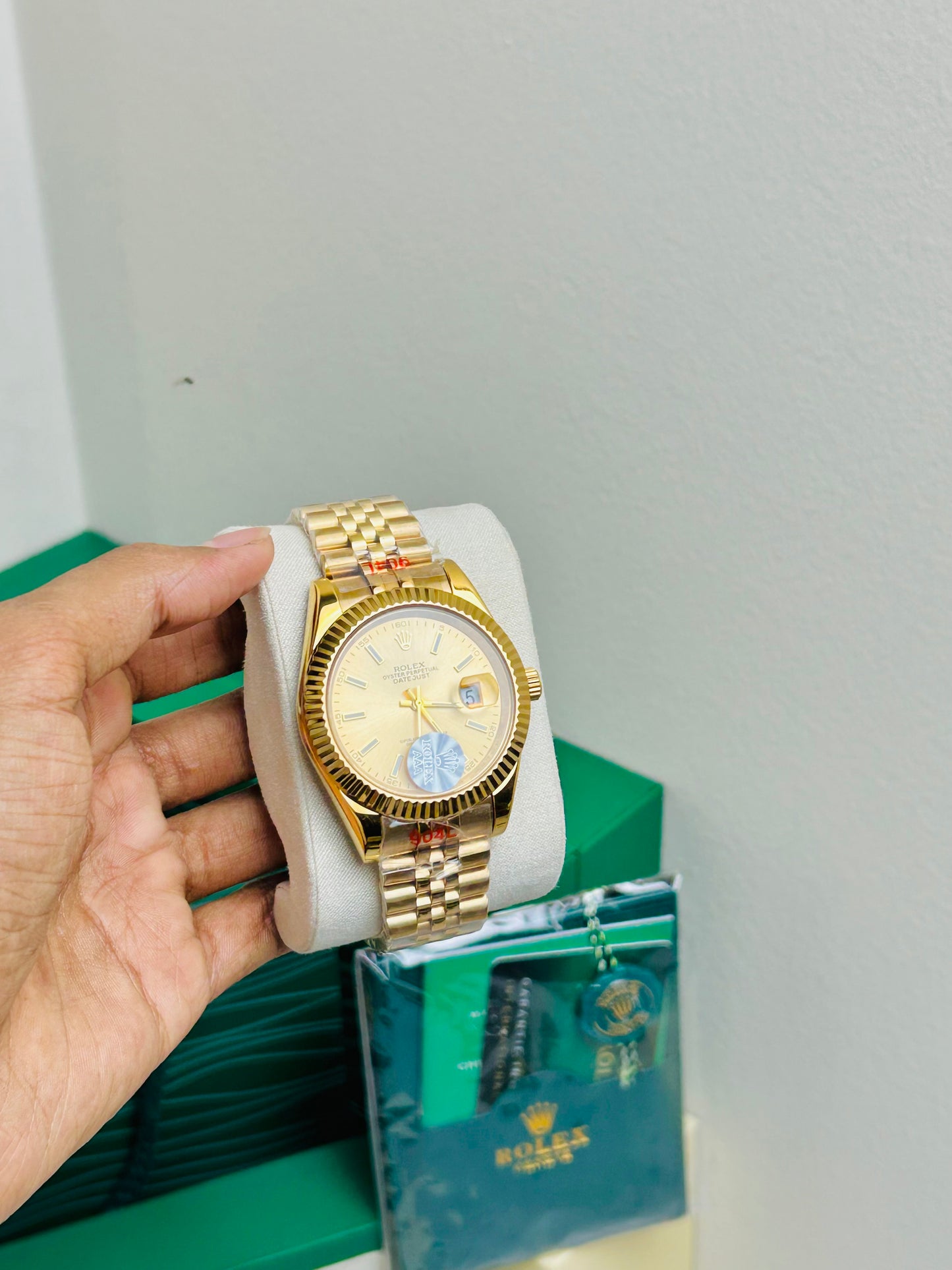 Europe Geriat Full Gold Luxury Automatic Watch