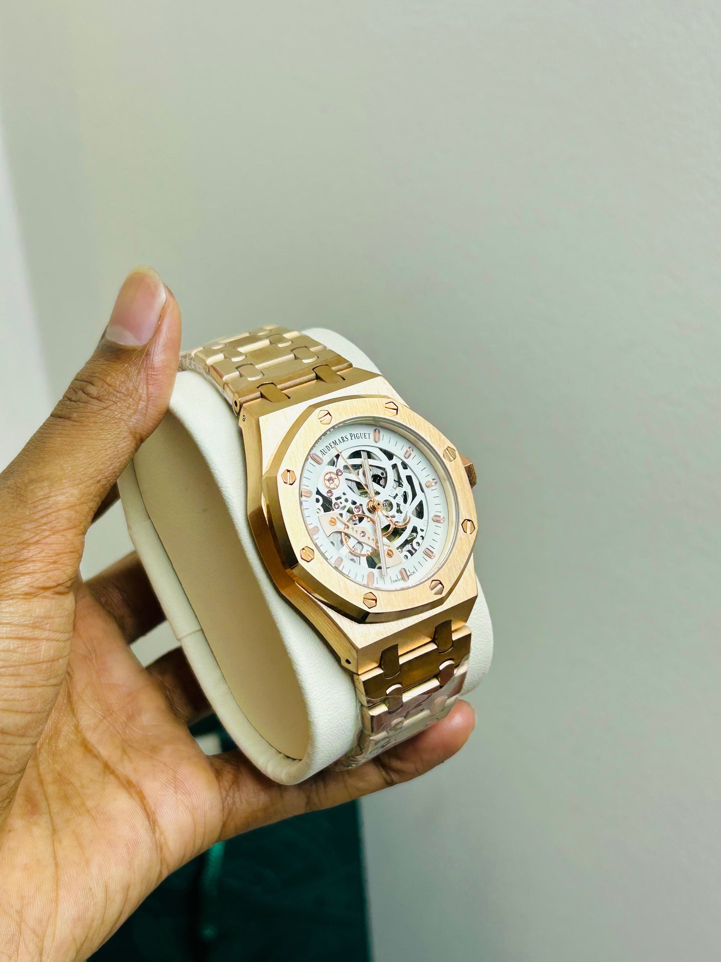 Luxury Quality Automatic Mechanical Watch | AP Watch RO 1002 with orgial box card &  Pēpāra See dictionary 5 / 5,000 Paper