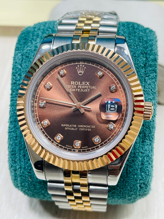 Datejust Oyster, 41 mm, Oystersteel and Everose gold