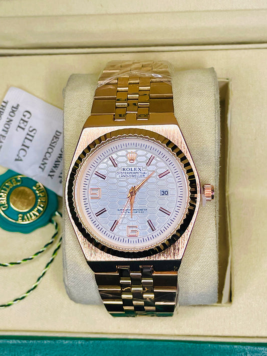 Steel Watch with Rolex Box