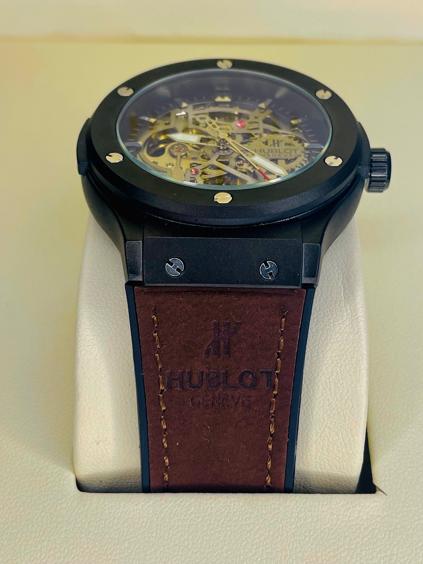 HBLT Classic Men’s Automatic Watch – Model 281H With Luxury Hublot Box
