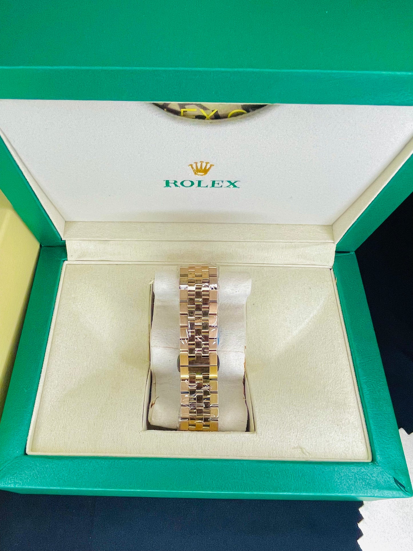 Steel Watch with Rolex Box