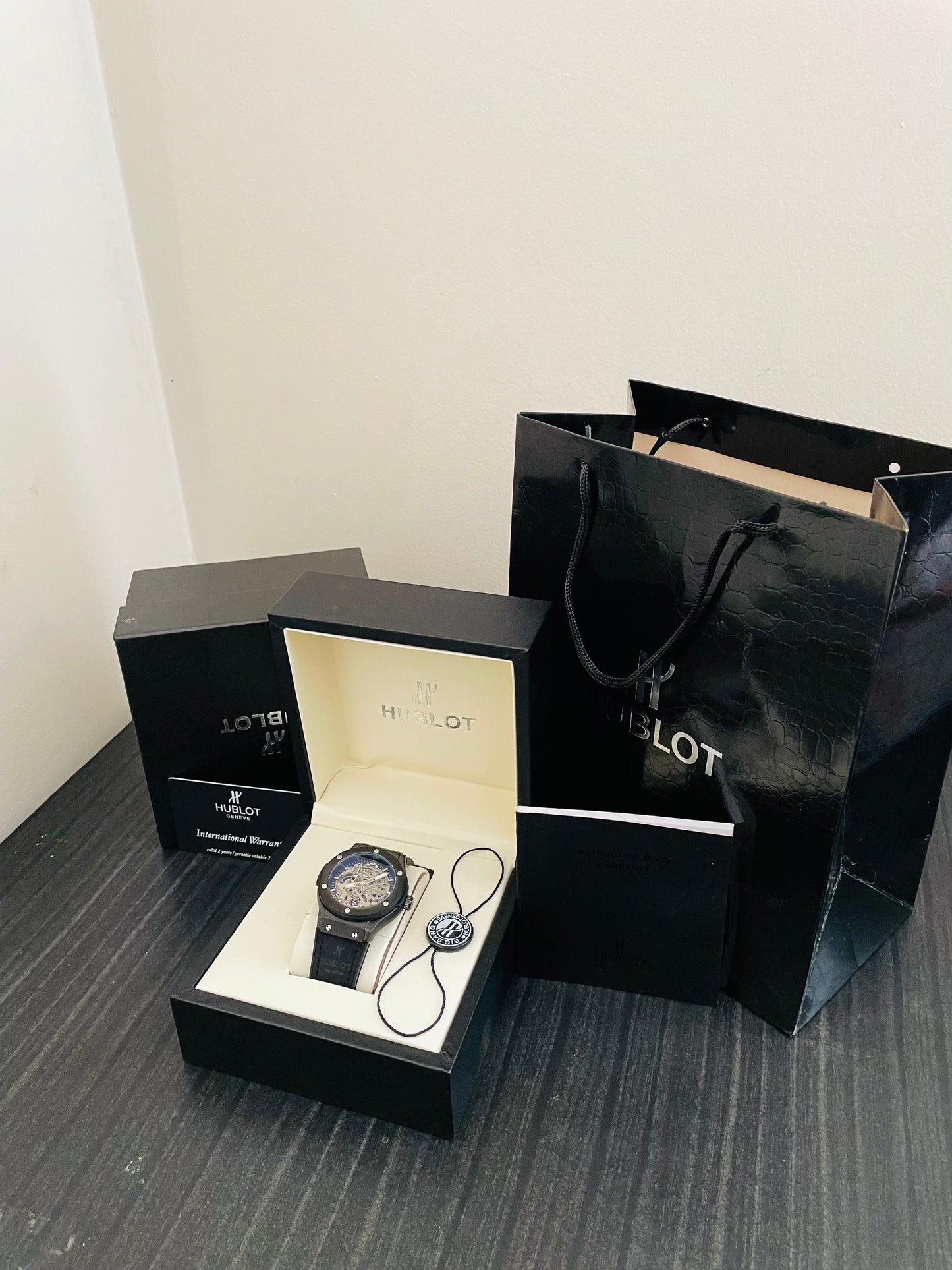 HBLT Classic Men’s Automatic Watch – Model 281H With Luxury Hublot Box