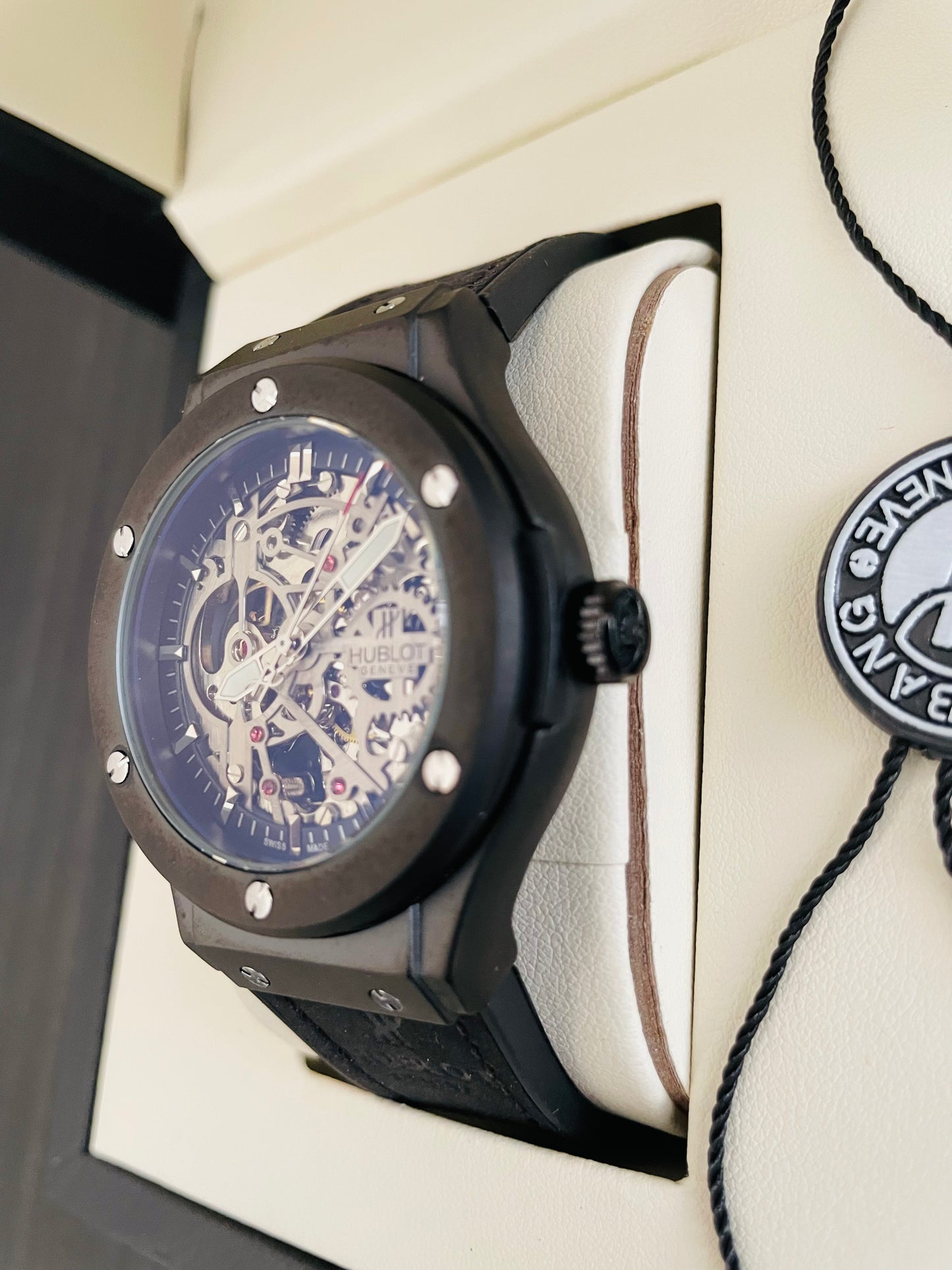 HBLT Classic Men’s Automatic Watch – Model 281H With Luxury Hublot Box