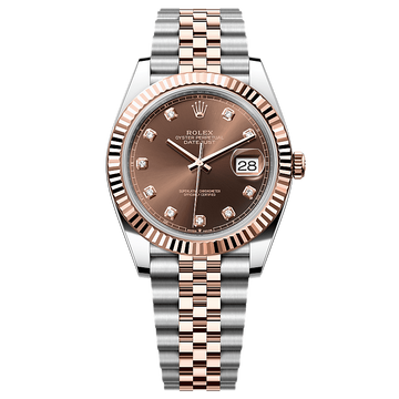 Datejust Oyster, 41 mm, Oystersteel and Everose gold