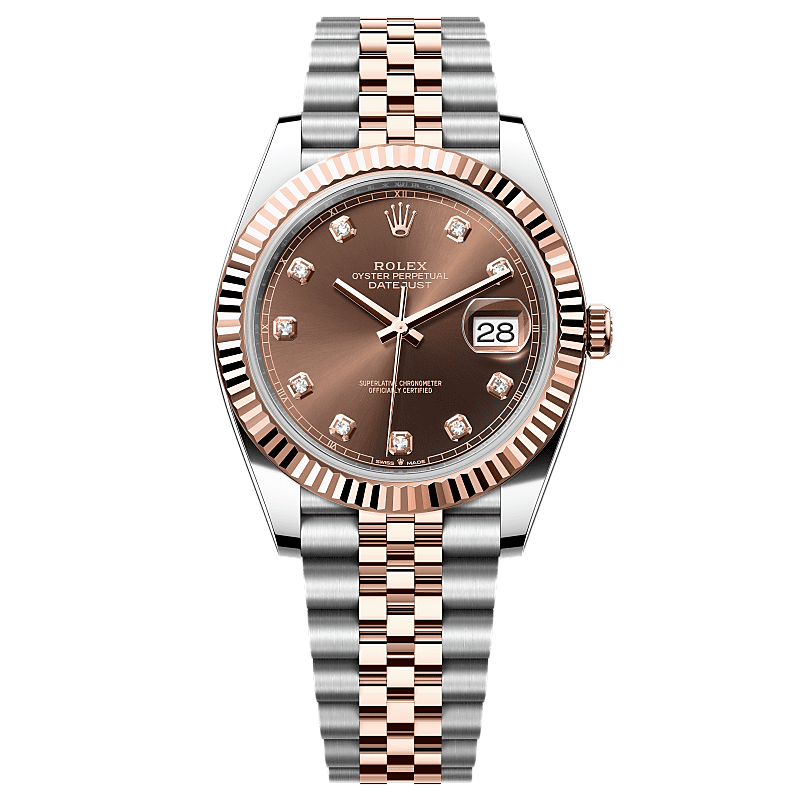 Datejust Oyster, 41 mm, Oystersteel and Everose gold