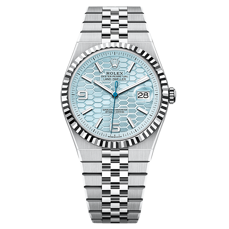 Land-Dweller 127336 40mm Ice Blue/Honeycomb Dial