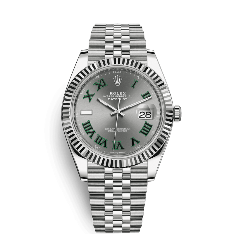 Datejust "Wimbledon" Steel Jubilee Grey Dial 41mm