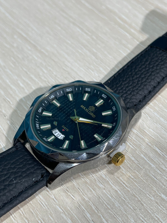 Maxlord Premium Waterproof Leather Strap Watch for Men