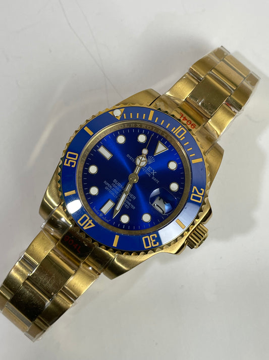 Submariner Blue Dial Gold Edition Luxury Watch