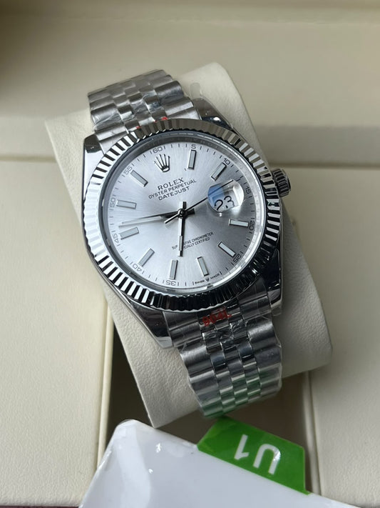 Datejust 41mm Style – Silver Dial