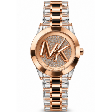 MK Rose Gold Crystal Dial Women's Watch