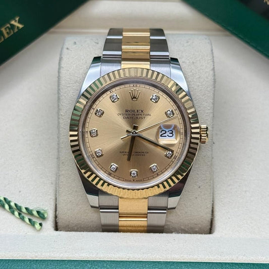 Datejust Champagne Diamond Dial Two-Tone (1:1)