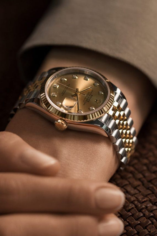 Datejust Champagne Diamond Dial Jubilee Two-Tone (1:1)