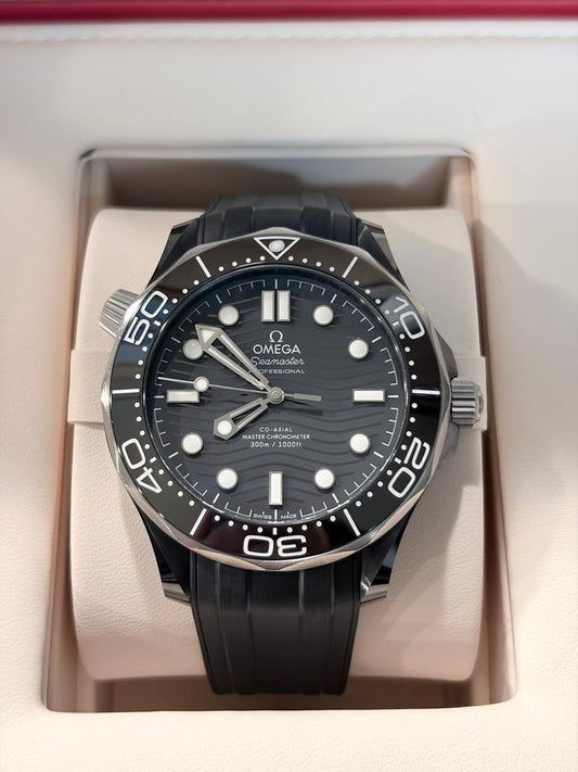Omega Seamaster Diver 300M Black Wave Dial