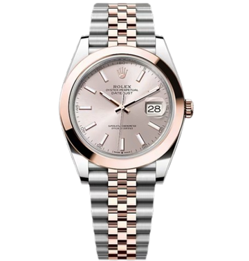 Rolex Datejust 41-Silver Sunray colour