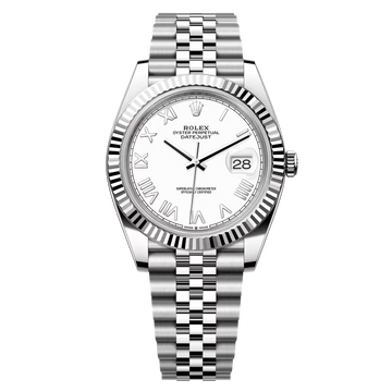 Datejust White Dial Roman Numerals Jubilee (1:1)