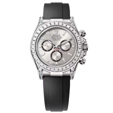 Daytona Silver Dial Baguette Diamond Bezel (1:1)