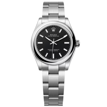 Black Dial Smooth Bezel  Bracelet