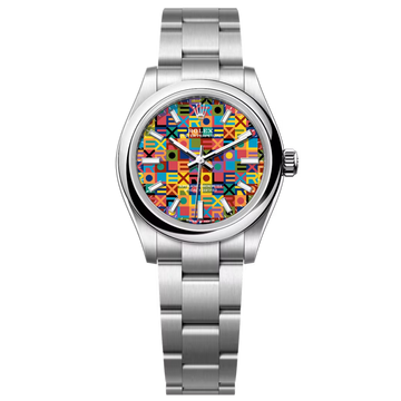 Multicolor Dial Oyster-Bracelet
