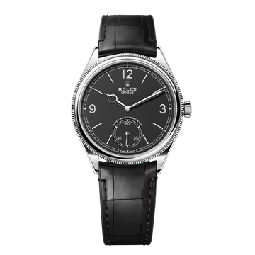 Rolex Perpetual 1908 Black Dial Silver Case (1:1)