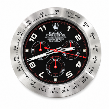 Daytona Inspired Stainless Steel Wall Clock