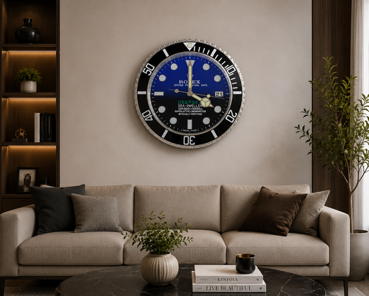 Deepsea Inspired Stainless Steel Wall Clock